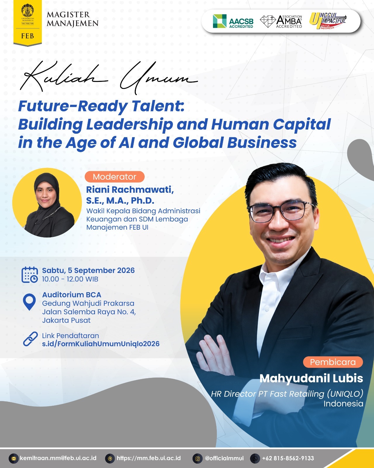 Public Lecture Mahyudanil Lubis
